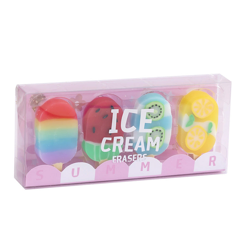 Wholesale Ice cream colorful eraser